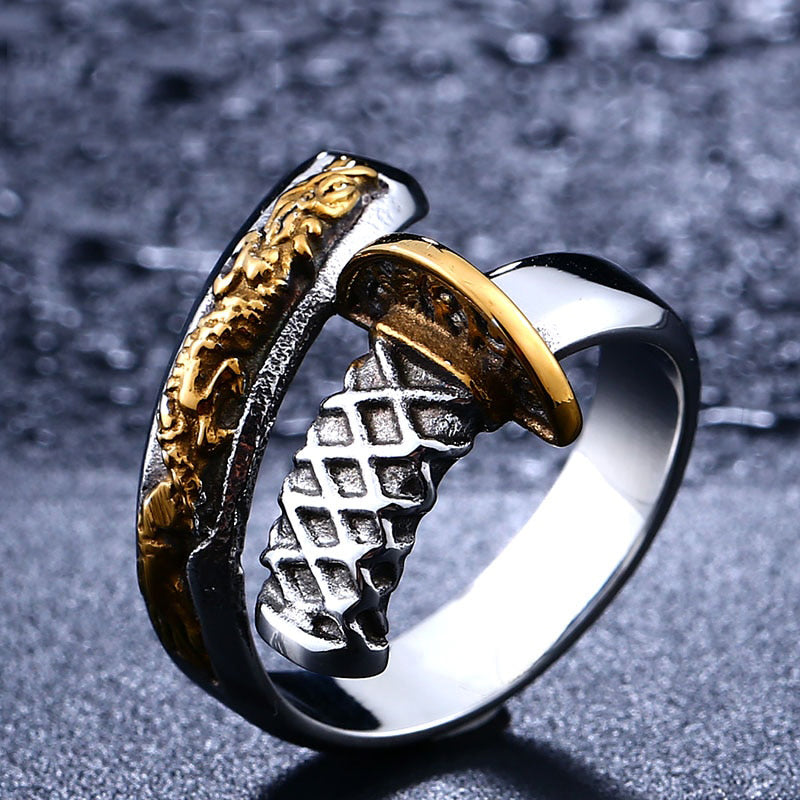 The Legendary Samurai Steel Ring