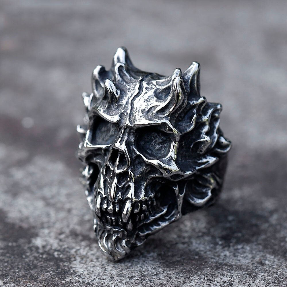 Rebel's Edge Titanium Skull Ring
