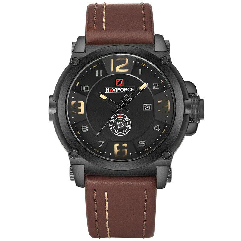 Sports Military Quartz Analog Leather Strap Watches