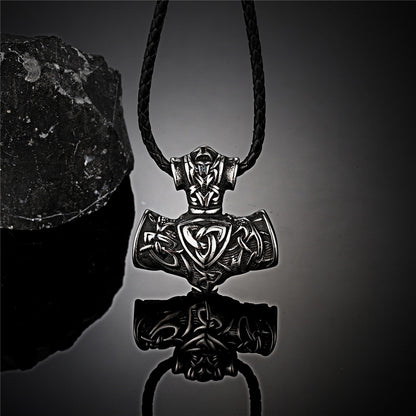 Viking  Anchor Mjolnir Vegvisir Trinity Scandinavian Necklace