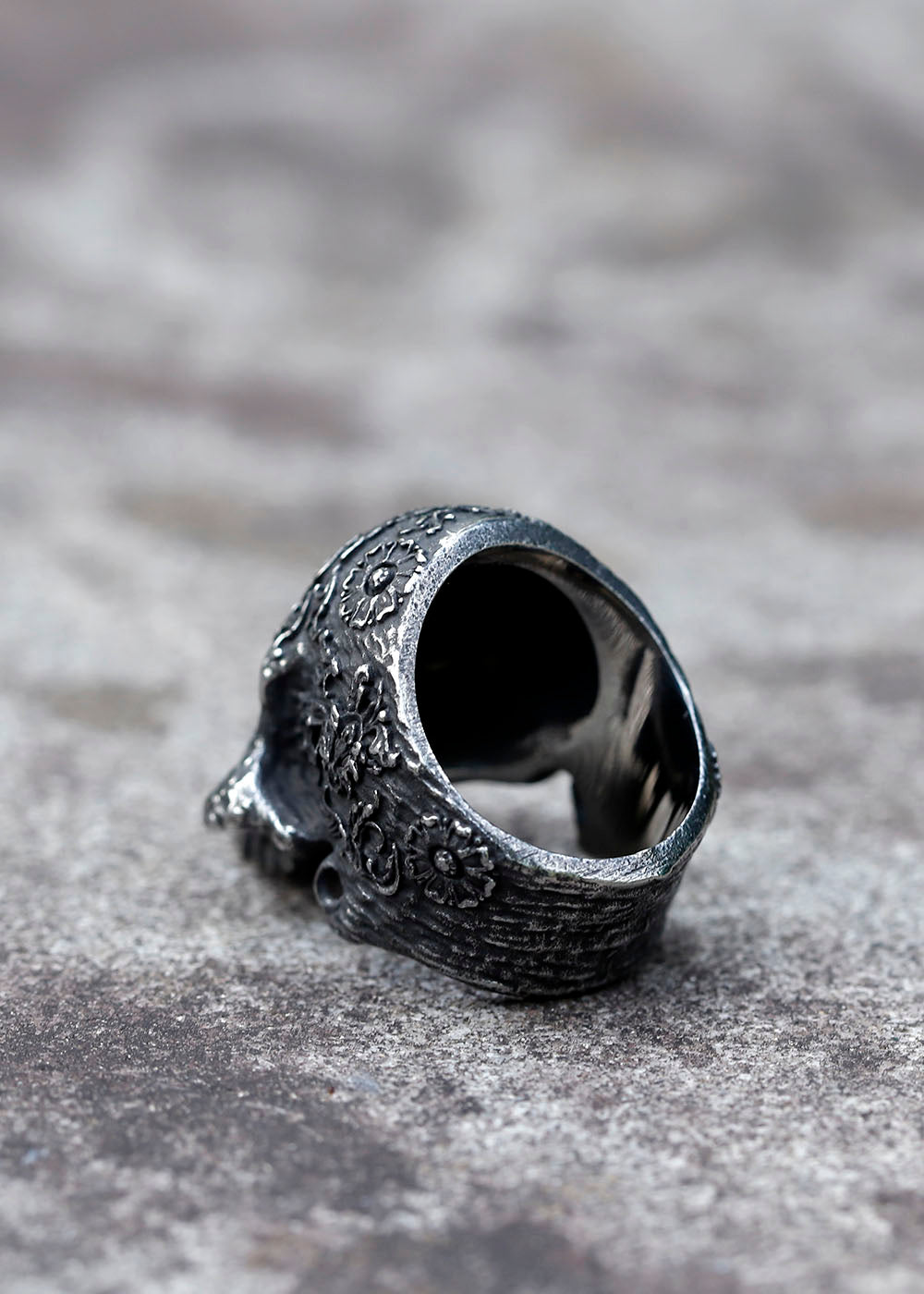 The Dark Enchantress Skull Horned Gothic Vintage Ring
