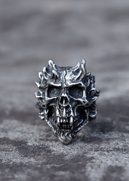 Rebel's Edge Titanium Skull Ring