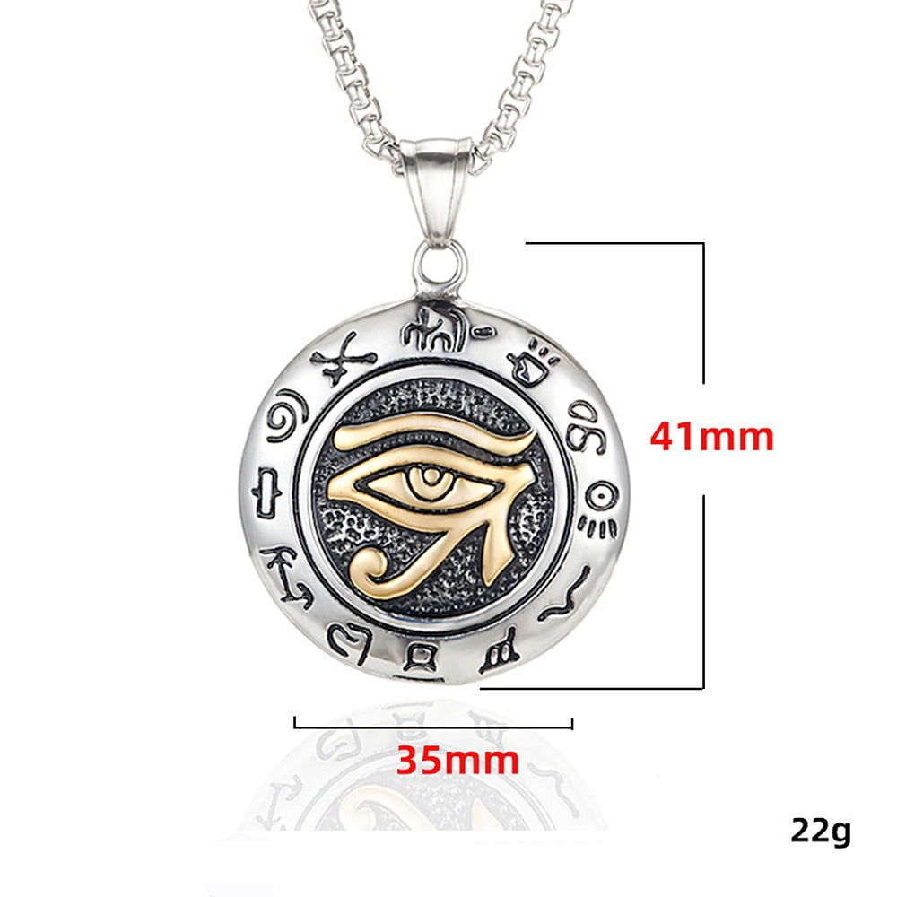 Ancient Eye of Horus Egyptian Necklace