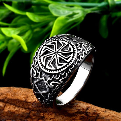 Ancient Wisdom Solar Symbol Ring