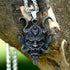 Skull Devil Motorcycle Steampunk Warrior Necklace