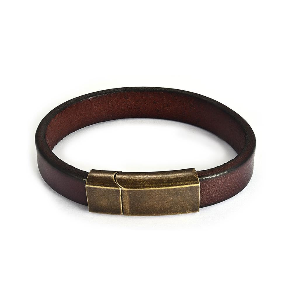 Vintage Leather Hook Bracelet
