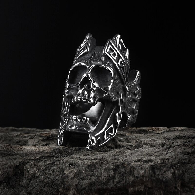 Rebel's Pride Skull Warrior Ring