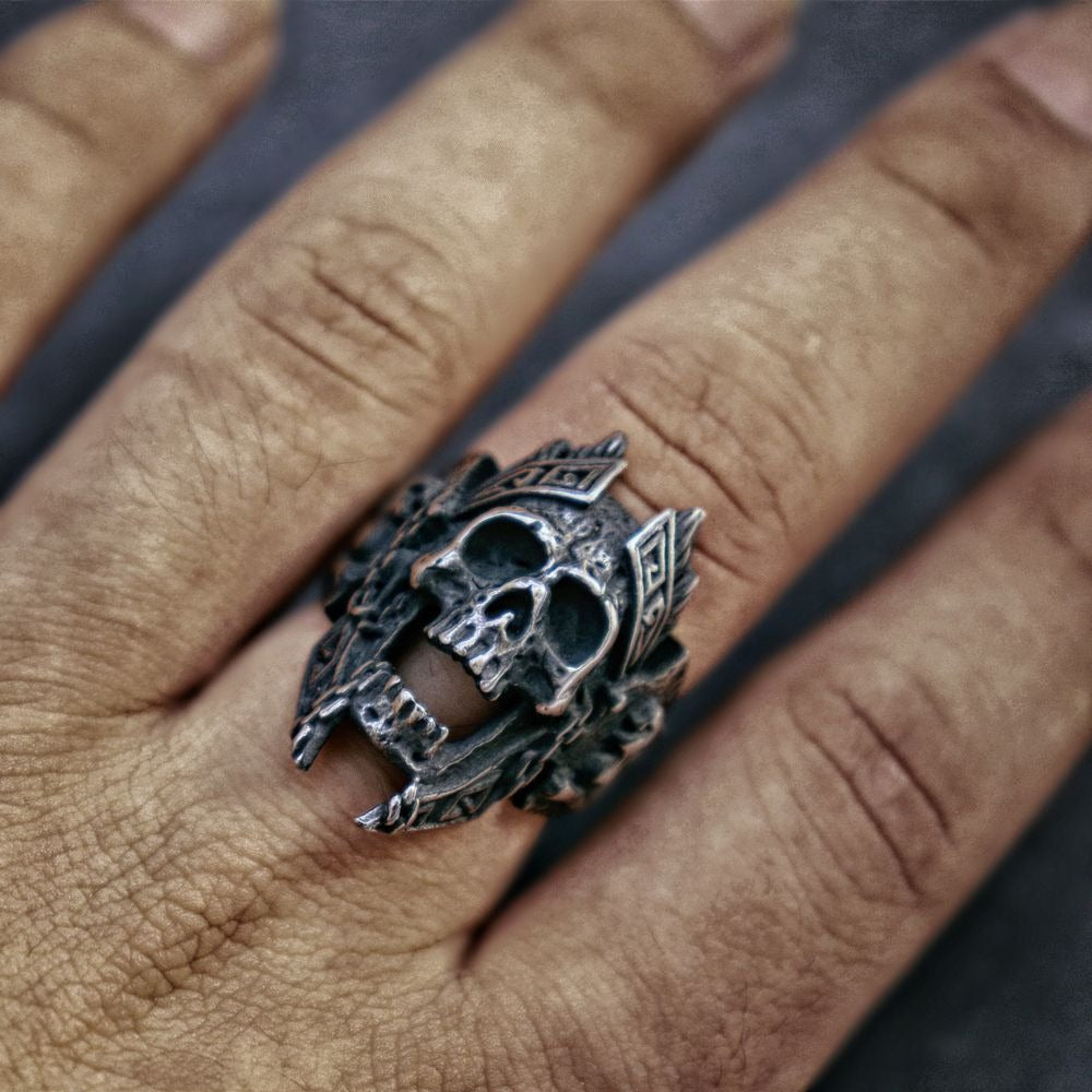 Rebel's Pride Skull Warrior Ring