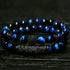 2Pcs/Set Luxury Natural Tiger Eye Stone Bracelet