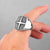 The Nautical Elegance Stainless Steel Anchor Compass Ring