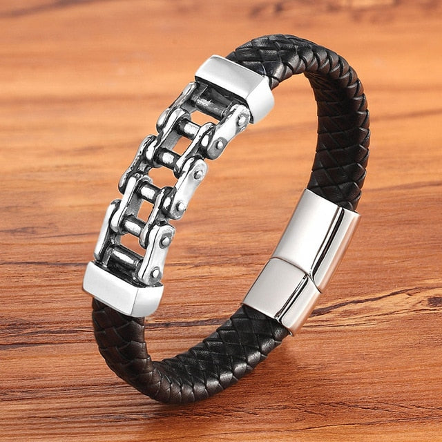 Unique Punk Design Pattern Chain Bracelet