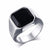 The Majestic Midnight Square Signet Ring