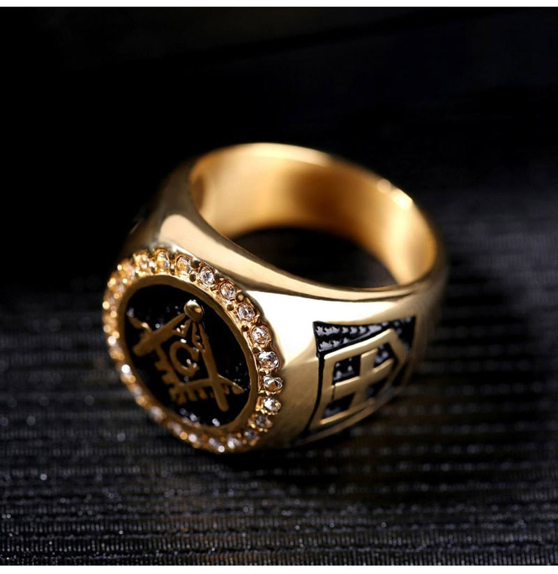 The Gold Mystery Symbol Ring