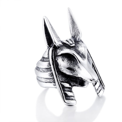 Enchanting Egyptian Anubis Mythical Ring