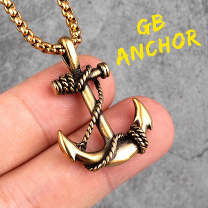 Ocean Anchor Sailor Chain Pendants Necklace