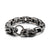 Vintage Dragon Link Chain Black Square Cubic Bracelet