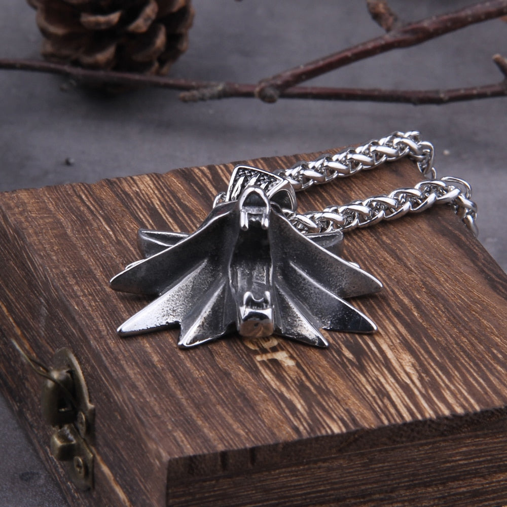 The Witcher Geralt Wolf Head Necklace