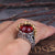 The Majestic Crimson Dragon Ring