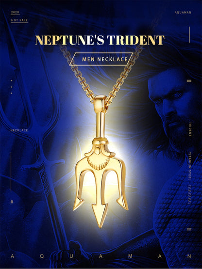 Trident of Atlan Neptune Trident Sea Lover Necklace