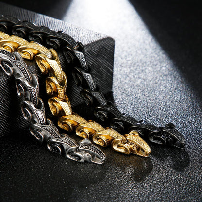 Punk Legend Dragon Vintage Link Chain Bracelet