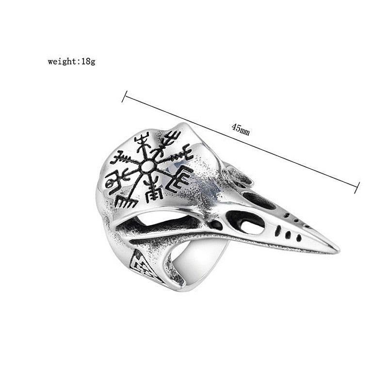 Ancient Symbols Stainless Steel Viking Ring
