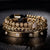 Luxury CZ Crown Roman Gold Royal Charm Crystal Bracelet