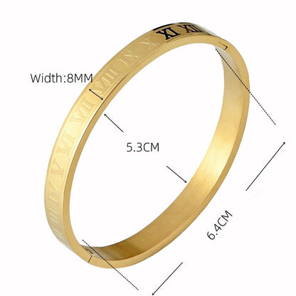 Luxury CZ Crown Roman Gold Royal Charm Crystal Bracelet