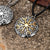 Norse Compass Mix Gold Trident Helm of Awe Necklace