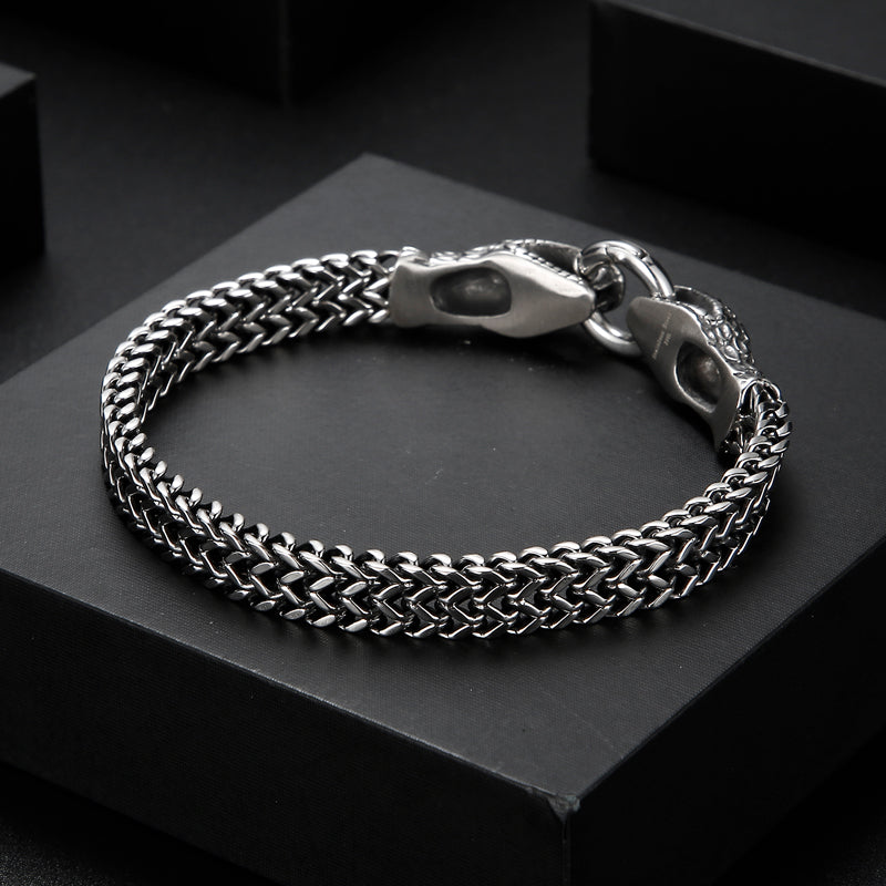 Goth Snake Exaggerated Vintage Charm Bracelet