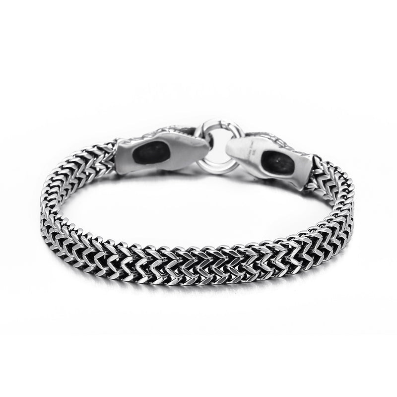 Goth Snake Exaggerated Vintage Charm Bracelet