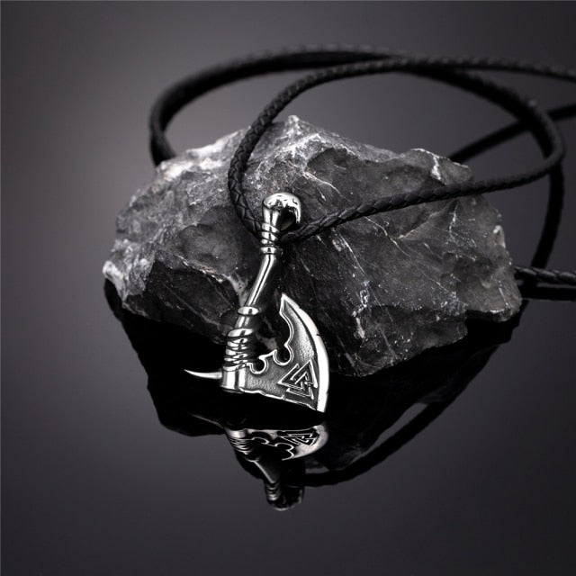 Vikings Axe Never Fade Thor Hammer Mjolnir Slavic Amulet Necklace