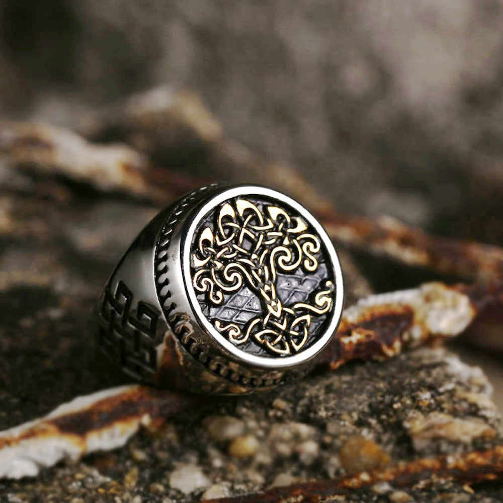 The Enchanting Norse Tree Of Life Stainless Steel Ring