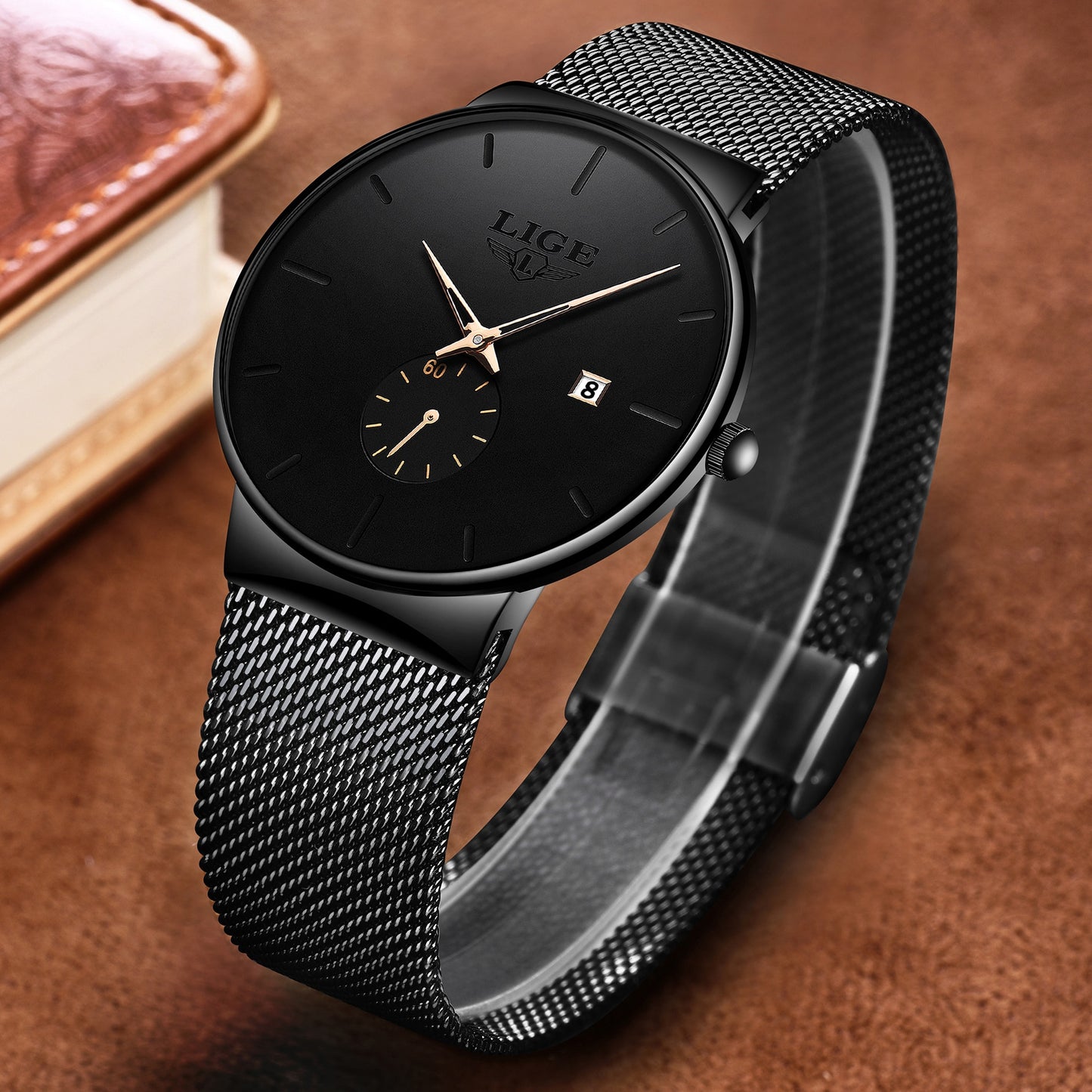 Luxury Quartz Casual Slim Mesh Steel Paris Watches