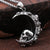 Gothic Crescent Skull Stainless Moon Skull Necklace