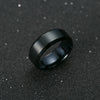 Titanium Black Gold Silver Ring