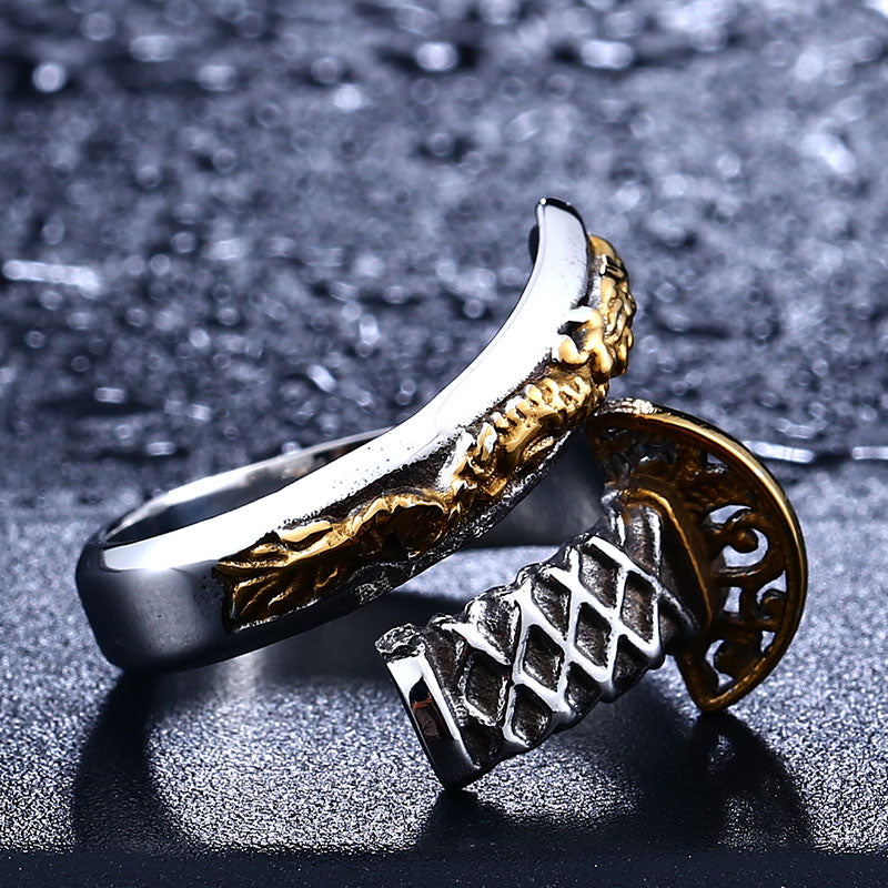 The Legendary Samurai Steel Ring