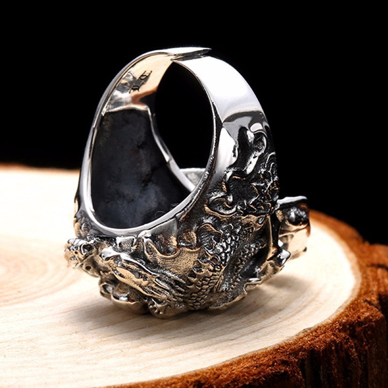 The Dragon's Embrace 925 Silver Ring