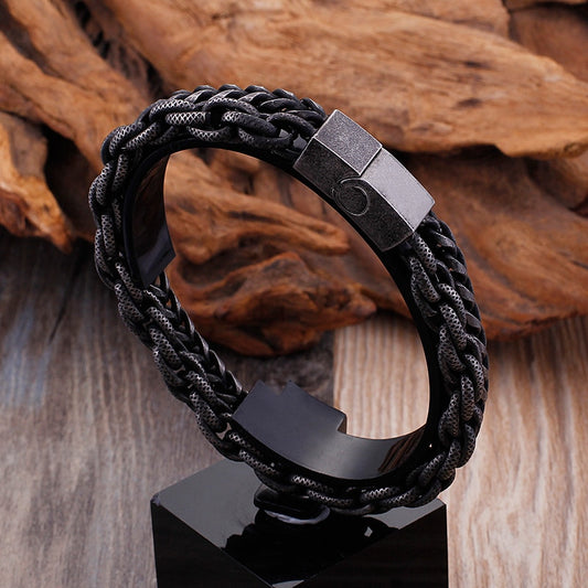 Geometric Heavy Chain Bracelet