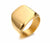 The Luxe Geometric Gold Tone Ring