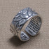 Ethereal Serenity Silver Lotus Ring